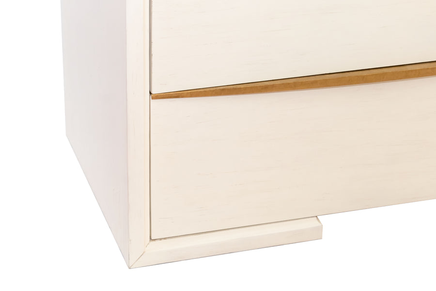 MILANO 6-DRAWERS DRESSER IN ANTIQUE WHITE