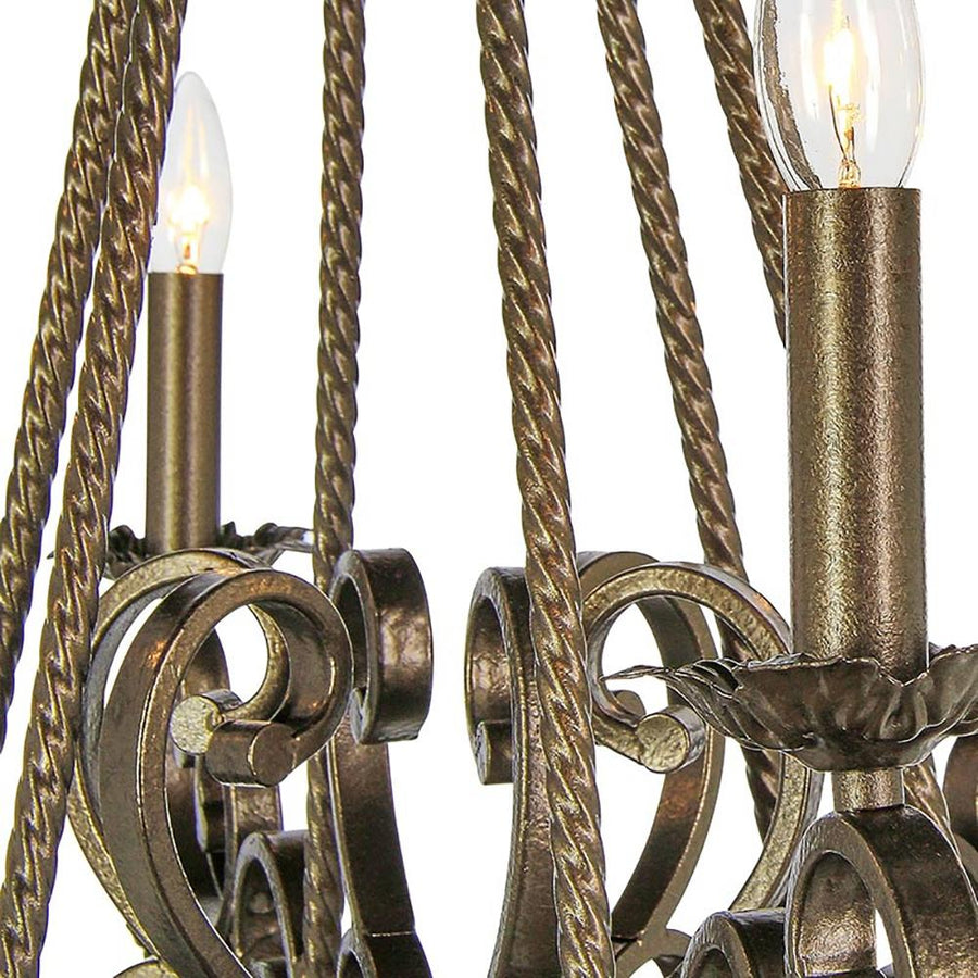 TWISTED FRENCH CHANDELIER