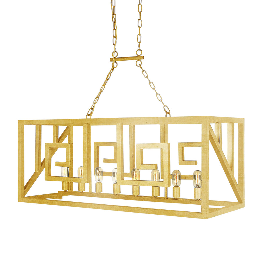 GREEK KEY CHANDELIER