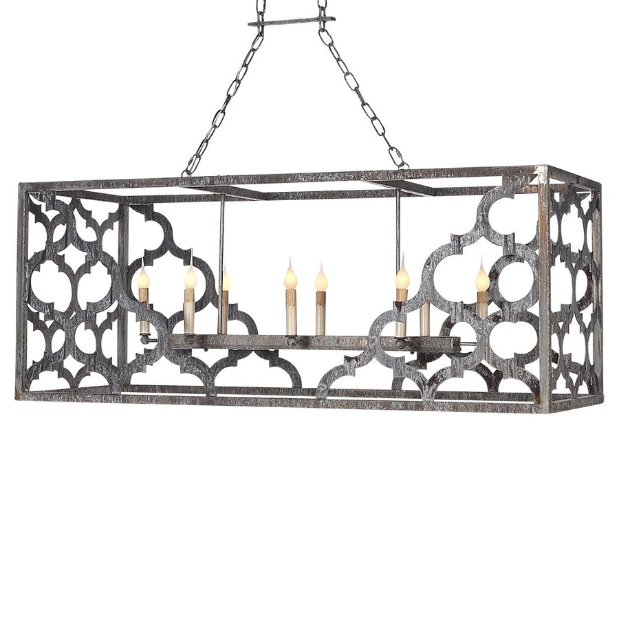 QUATREFOIL LINEAR CHANDELIER (45