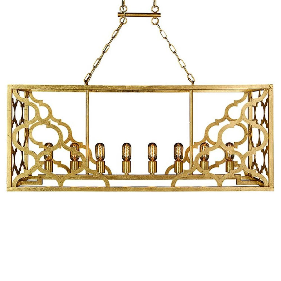 QUATREFOIL LINEAR CHANDELIER (45