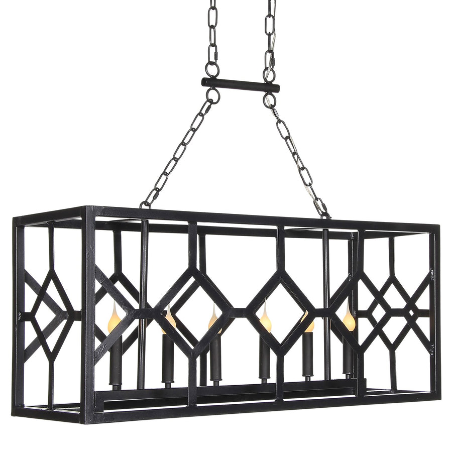 DIAMOND OBLONG SMALL CHANDELIER