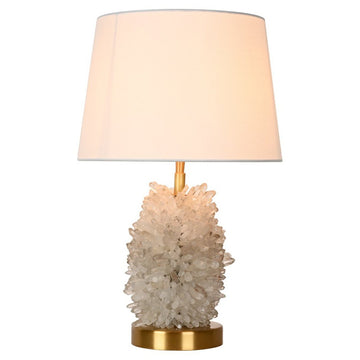 NATURAL CRYSTAL CLUSTER TABLE LAMP