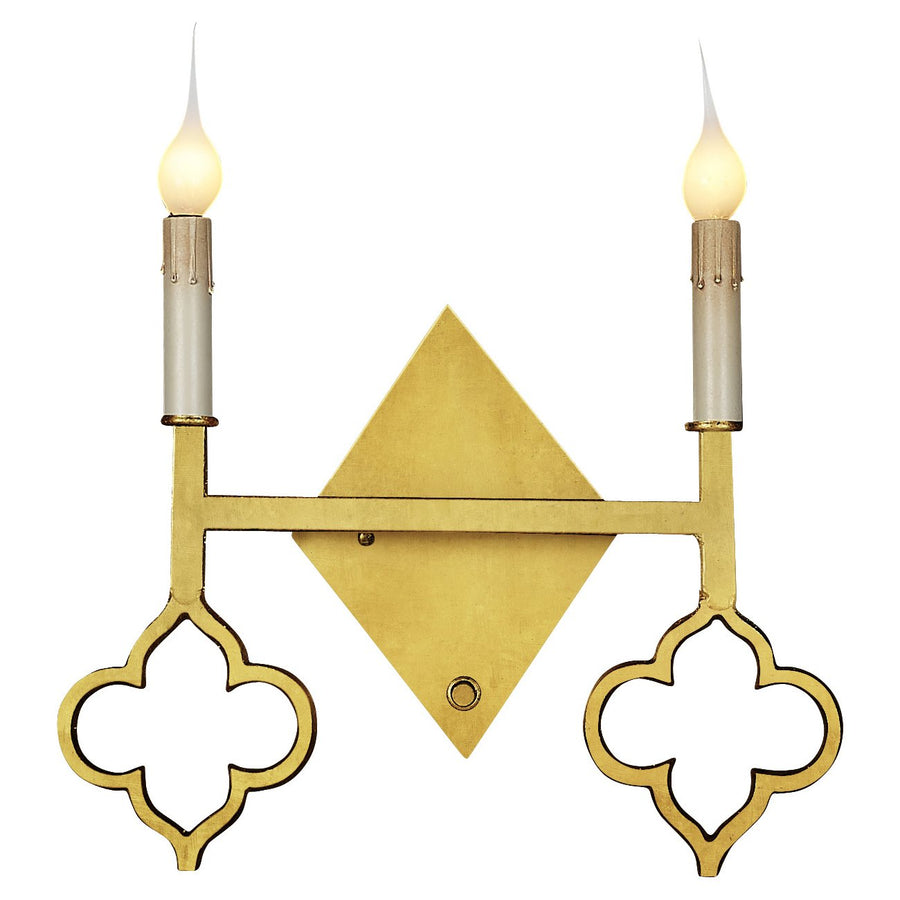 QUATREFOIL DOUBLE SCONCE